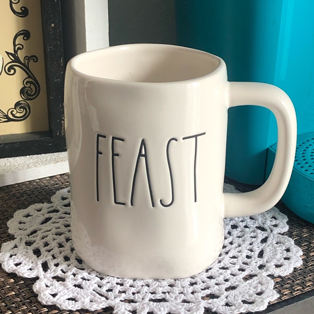 Rae Dunn FEAST Coffee Mug NWOT